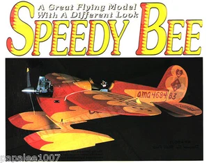Modellflugzeug Pläne (RC): Speedy Bee 40" 4-Chan für 0,09-,26ci oder Turbo 10 Elec. - Bild 1 von 4