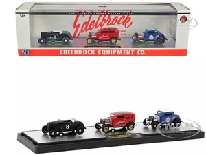 Box Damaged "EDELBROCK" SET OF 3 PCS LTD. ED. 1/64 M2 MACHINES 36000-HS02 - Picture 1 of 1