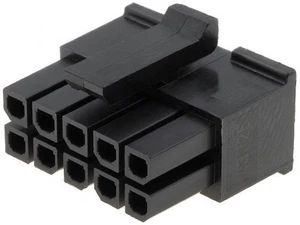 Molex 43025-1000 Micro-Fit 3.0 Female Housing Receptacle 10 Position Dual Row - Picture 1 of 1