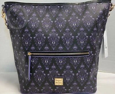 NWT*Dooney & Bourke*Disney Parks*2020*Haunted Mansion Wallpaper HOBO* 21103P - Image 1 of 4