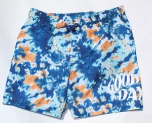 H&M swim trunks Med 12/14 Large Bathing Suit Blue Good Days 4th of July OFFER - Picture 1 of 4