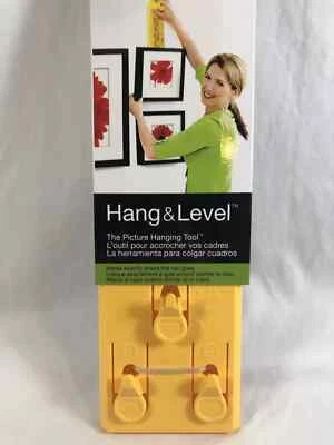 2 PACK Hang and Level - Picture Hanger - As Seen On TV - Under The Roof. - Image 1 of 3