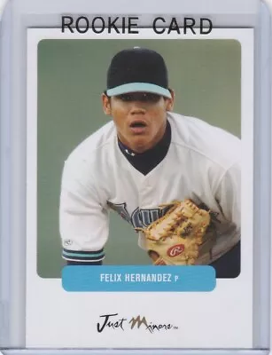 FELIX HERNANDEZ ROOKIE CARD 2003 Seattle Mariners Baseball Just Minors RC - Image 1 of 2