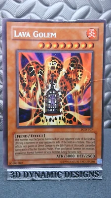 | Yugioh Lava Golem PGD-107 Secret Rare Pharaonic Guardian  DMG 🔥 | - Image 1 of 2