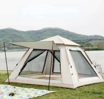 8 Person Cabin Tent - White - Image 1 of 4