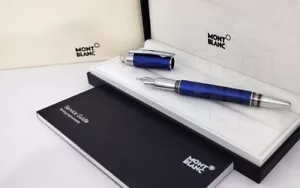 Mont blanc Starwalker 9976 Cool Blue Fountain | Ink Pen ~ Refurbished - Picture 1 of 3