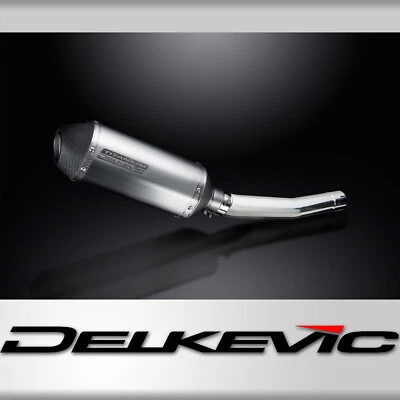 Kit de silenciador de escape Yamaha YZF-R6 1998-2002 Delkevic deslizante 10" X-Oval titânio - Imagem 1 de 4