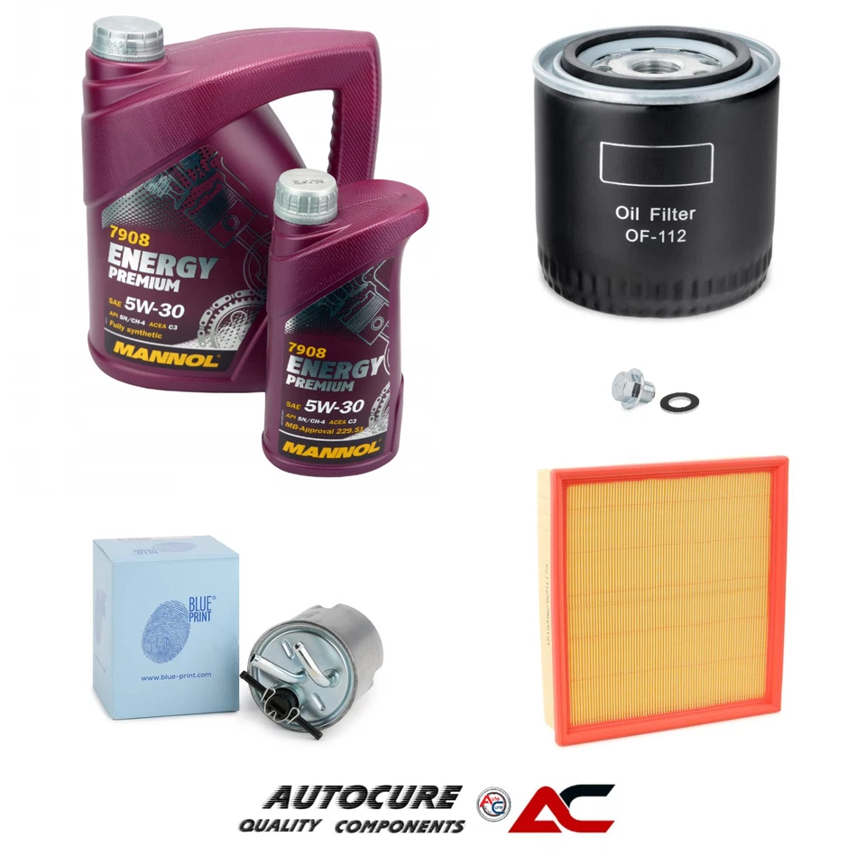 KIT DE SERVICIO PARA NISSAN X-TRAIL 2.2 DCI (T30) (MK1) + 6 LITROS DE ACEITE [2003 - 2007] Foto 1 de 1