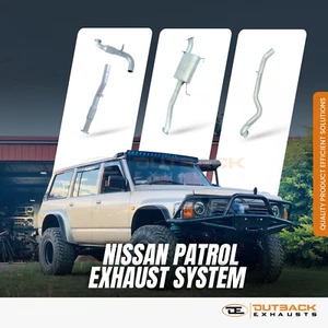 2.5'' OUTBACK SYS to suit NISSAN PATROL WAGON GU/Y61 4.5L TB45E, PETROL 10/97 ON - Picture 1 of 2