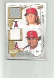 2009 UPPER DECK BALLPARK COLLECTION #176 JUAN RIVERA/JERED WEAVER 145/400 - Picture 1 of 2