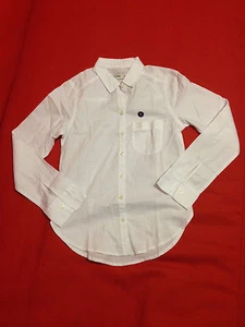 New Abercrombie Kids Girl Classic White Long Sleeve Cotton Button Front Shirt 10 - Picture 1 of 4