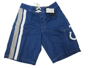 New Indianapolis Colts Mens Size M Medium Blue Swimsuit Shorts - Picture 1 of 5