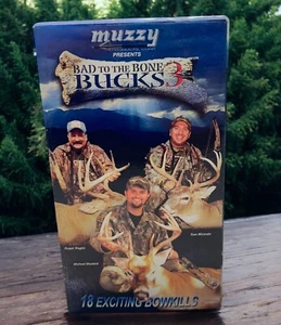 Muzzy Bad To The Bone Bucks 3 VHS Video Bowhunting Whitetail Deer - Picture 1 of 7