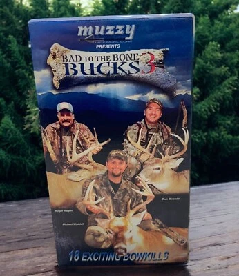 Muzzy Bad To The Bone Bucks 3 VHS Video Bowhunting Whitetail Deer - Image 1 of 4