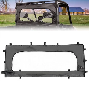 Zippered Soft Rear Window Roll Up/Down for Polaris Ranger XP 900 1000/Crew 2017+ - Picture 1 of 13