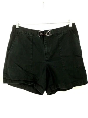 CHAPS Women’s Casual Black Cotton Shorts Size 12 EUC - Image 1 of 4