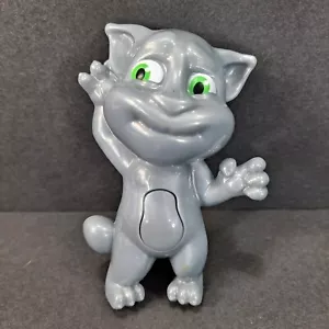 2016 Curious Talking Tom Grey Figure # 2 McDonalds Happy Meal Toy Cat Gray - Picture 1 of 7