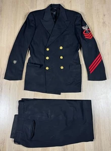 WW2 USCG US Coast Guard Chief Steward Uniform Jacket Pants USN Bullion Insignia - Picture 1 of 23