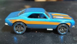 Vintage 1982 Hot Wheels Malaysia 1967 Camaro Blue With Orange Strip EUC - Picture 1 of 5