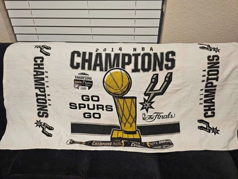san antonio spurs 2014 NBA championship towel banner rare NBA Memorabilia Cover