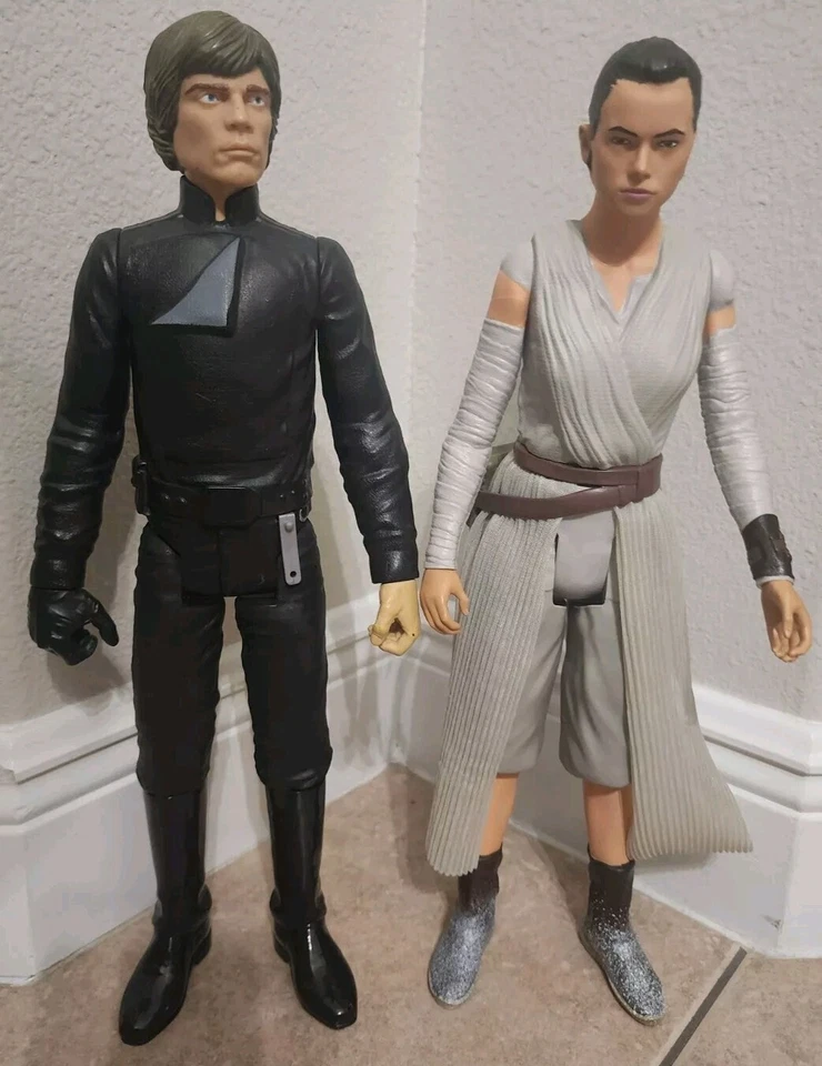 Figura de acción Jakks Pacific Star Wars Big-Fig 18" Luke Skywalker, Rey, The Force Foto 1 de 4