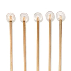 BambooMN Decorative Clear Ball End Bamboo Cocktail Appetizer Picks - Bild 1 von 11