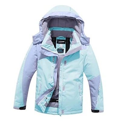  Girls' Sportswear Waterproof Windproof Snowboard Ski Jacket 8 Blue/Purple Foto 1 de 4