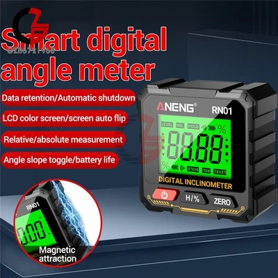 ANENG Magnetic Digital Level Box LCD Angle Finder Protractor Inclinometer Gauge - Image 1 of 4