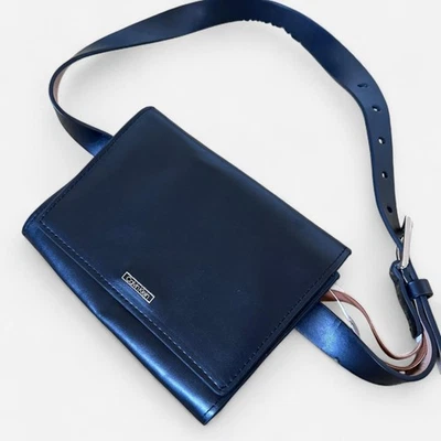 Calvin Klein Black Leather Belt Bag, Adjustable, Fanny Pack Style - Image 1 of 4
