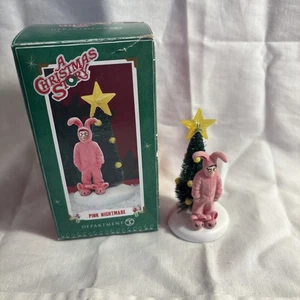 Department 56 Pink Nightmare 805038 Dept A Christmas Story Ralphie Bunny Suit! - Picture 1 of 5