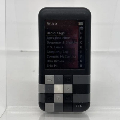 Creative Zen Mozaic (4GB) Digital Media MP3 Player Black Tested w/ Cable - Image 1 of 4