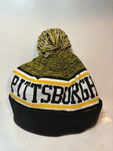 New Era NFL Pittsburgh Steelers On Field Knit Lined Pom Beanie Mütze Neu mit Etikett - Bild 1 von 5