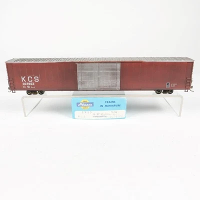 Custom Weathered Athearn HO Kansas City Southern KCS 86' Plug Door Box Car - Image 1 of 4