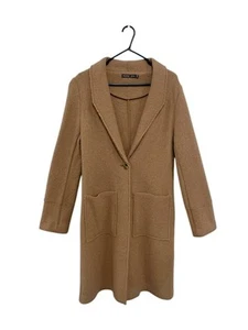 Excellent Condition Mister Zimi Women's Brown Wool Coat Size 14 - Picture 1 of 4