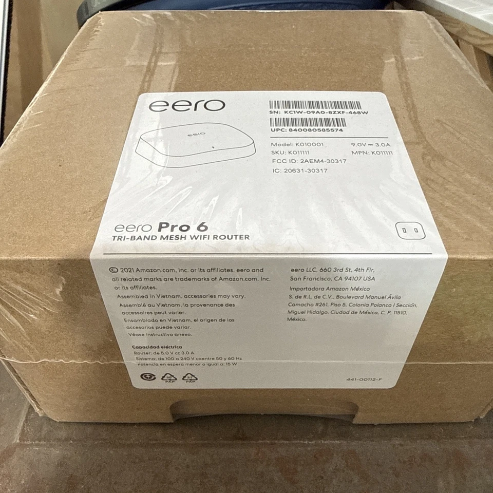 eero Pro 6 1Gbps Tri-Band Mesh Router - White - Image 1 of 1