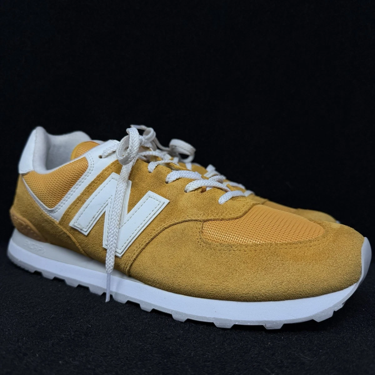 靴 New Balance 574 mustard 28.5 New Balance 574 sneakers in mustard yellow and white | ASOS