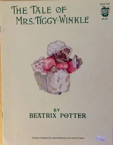 The Tale of Mrs. Tiggy-Winkle Beatrix Potter Cross Stitch Pattern Green Apple Co - Picture 1 of 4