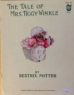 The Tale of Mrs. Tiggy-Winkle Beatrix Potter Cross Stitch Pattern Green Apple Co - Image 1 of 4