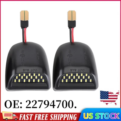 2x Lâmpada de LED para placa de matrícula luzes de substituição para Chevrolet Pickup GMC EUA - Imagem 1 de 4