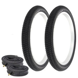 PRO+ Bicycle Bike Tires 18" x 1.95" ALL BLACK W/ HEAVY DUTY TUBES P-1171 - Picture 1 of 1