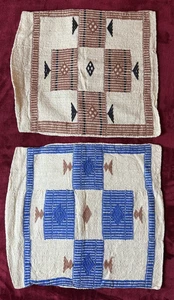 2 Mudcloth Throw Pillow Cases Hand Spun & Hand Made African Tribal Design - Picture 1 of 6