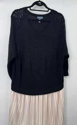 ModCloth Womens Dress Sweater Tulle Dress Ladies Size 3X Beige White Skirt - Image 1 of 4