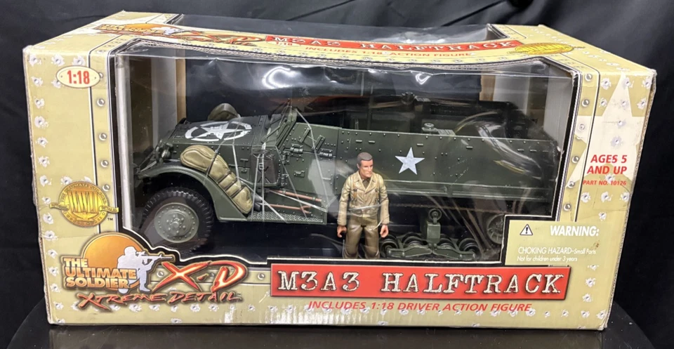 NEW IN BOX Ultimate Soldier 1:18 U.S. M3A3 Halftrack Action Set Model Truck - Image 1 of 3