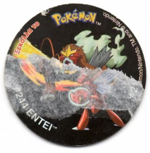#244 ENTEI VS #212 SCIZOR TAZO POKEMON TAZOS LEAGUE 2002 MATUTANO MEDIA PEGATINA - Imagen 1 de 2