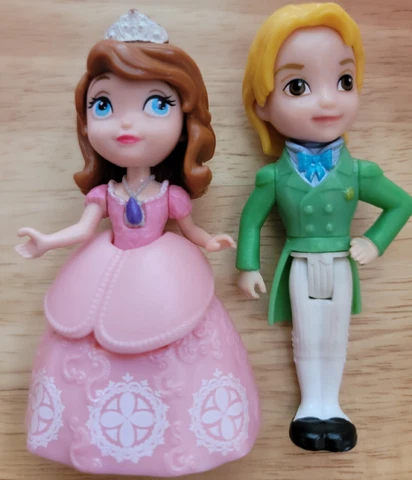 Disney Junior Princess Sofia the First & James Dolls 3" Figures Mattel Cover