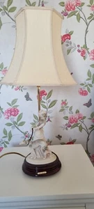 Capodimonte B Merli Lady With Borzoi Table Lamp - Picture 1 of 5