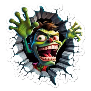Calcomanía adhesiva de pared Zombie Monster Break - Imagen 1 de 3