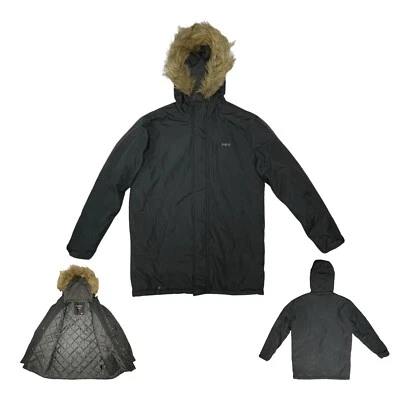 Vintage 90s HAWKE & CO Mens S Hooded Parka Mid Length Winter Coat Jacket Unisex - Image 1 of 4