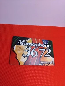TELECARD 50 UNITES CARTE TELEPHONIQUE CARD PHONE LOGO MEMOPHONE 3672 - Imagen 1 de 4