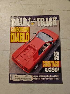 Road & Track Magazine 1990 March Foto 1 de 4